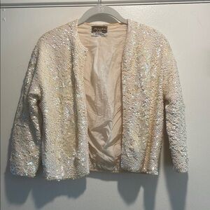 Alexander’s Vintage Sequin Cream Jacket
